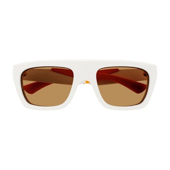 NEW  BOTTEGA VENETA SUNGLASSES IVORY MEN EYEWEAR BOTTEGA VENETA BV1232S 004 - Picture 2 of 3